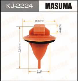 MASUMA КЛИПСА ПЛАСТИКОВАЯ КРЕПЕЖНАЯ KJ-2224