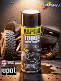 RAPTOR 1K TOUGH UNDERCOATING BLACK  АНТИГРАВИЙНОЕ ПОКРЫТИЕ ПОВЫШЕННОЙ ПРОЧНОСТИ СПРЕЙ
