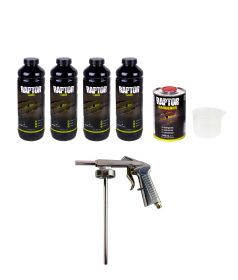 U-POL RAPTOR ЗАЩИТНОЕ ПОКРЫТИЕ 3,8 Л. ЧЕРНЫЙ КОМПЛЕКТ + ПИСТОЛЕТ