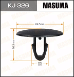 MASUMA КЛИПСА ПЛАСТИКОВАЯ КРЕПЕЖНАЯ KJ-326 АРТ. KJ-326