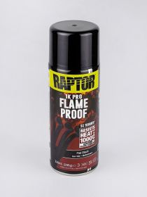 U-POL RAPTOR 1000°C ЭМАЛЬ ОГНЕСТОЙКАЯ ЧЕРНАЯ МАТОВАЯ-СПРЕЙ FLAME PROOF