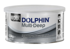 U-POL ШПАТЛЕВКА DOLPHIN MULTI DEEP АРМИРОВАННАЯ С АЛЮМИНИЕМ СЕРЕБРИСТАЯ