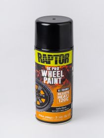 U-POL RAPTOR 120°C ЭМАЛЬ ДЛЯ КОЛЕСНЫХ ДИСКОВ ЧЕРНАЯ ПОЛУМА СПРЕЙ