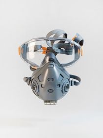 JETA PRO AIR OPTICS 9500 ПОЛУМАСКА С ИНТЕГРИРОВАННЫМИ ОЧКАМИ 
